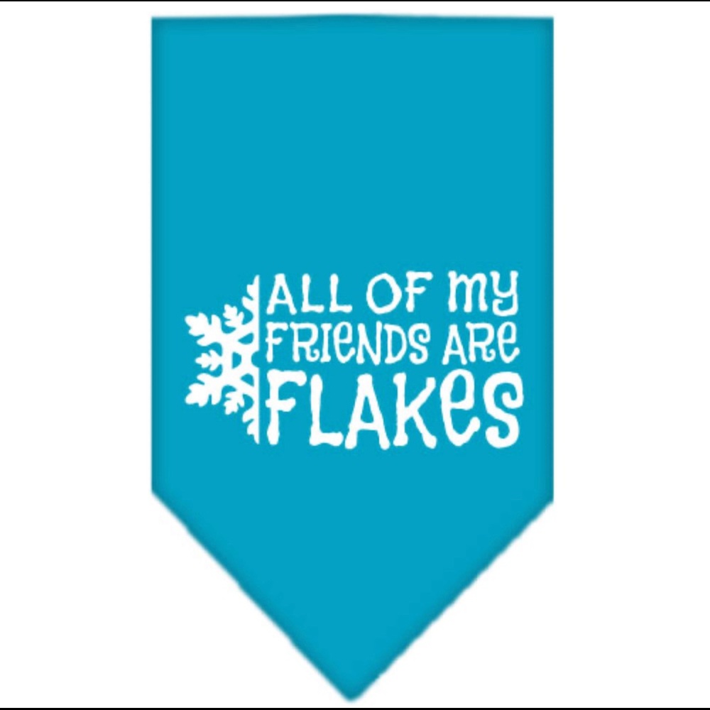 All Of My Friends Are Flakes Dog Bandana Small Large